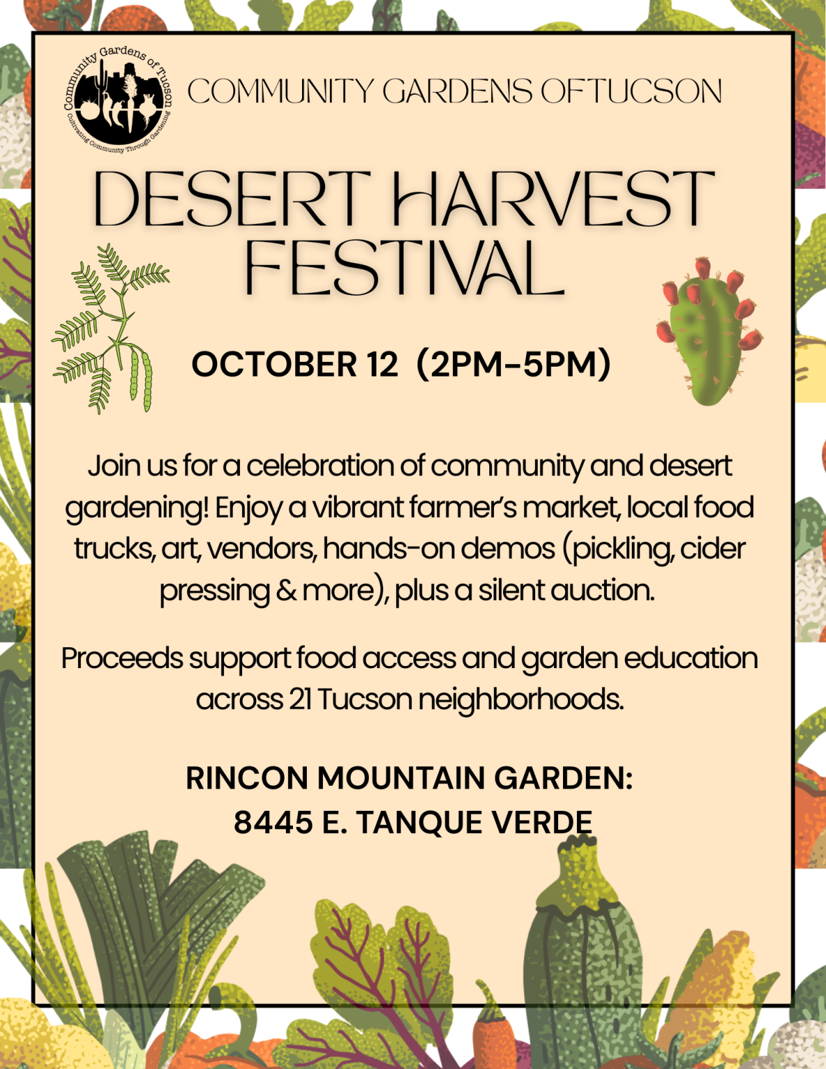 Community Gardens of Tucson, Desert Harvest Festival - Desert Survivors